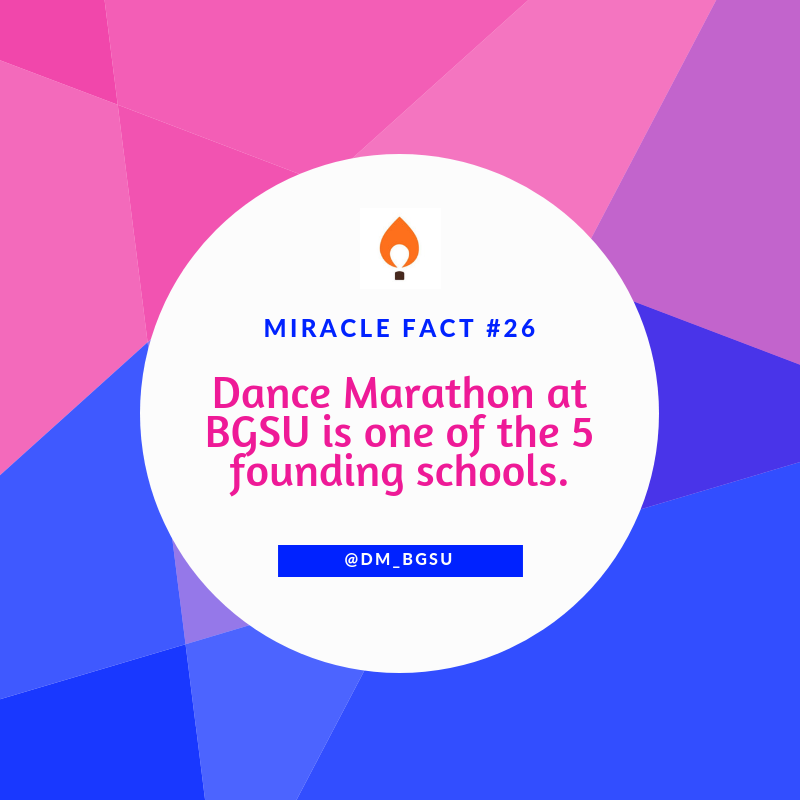 dm_bgsu's tweet photo. BGSU was one of the first universities to ever have Dance Marathon! Want to learn more about how the program came to bg? Check out the link in our bio! #MiracleFactFriday #ForMoreBirthdays https://t.co/jGjkKfKF6Y