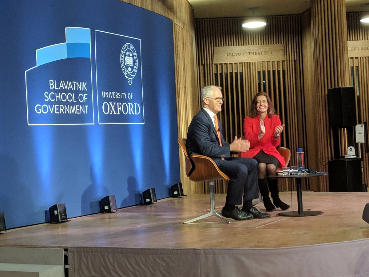 Some <a href="/MonashScholars/">General Sir John Monash Foundation</a> with <a href="/TurnbullMalcolm/">Malcolm Turnbull</a> after his great talk at the <a href="/BlavatnikSchool/">Blavatnik School of Government</a> in Oxford.