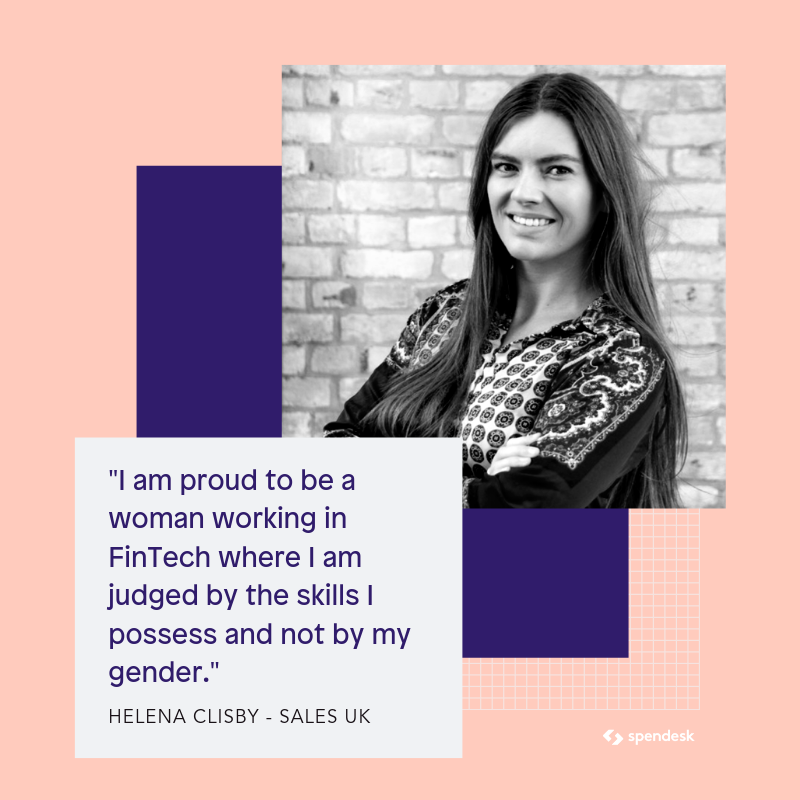 Spendesk's tweet photo. At Spendesk we are really proud of every woman that is part of our adventure 🏆
We asked them "What makes you #proud of being a woman in #FinTech?", here are some of their answers 👇 (more on our Instagram account: https://t.co/VYOeGEVXRd)

#InternationalWomensDay #womenintech https://t.co/Nk5Qkjg1mV