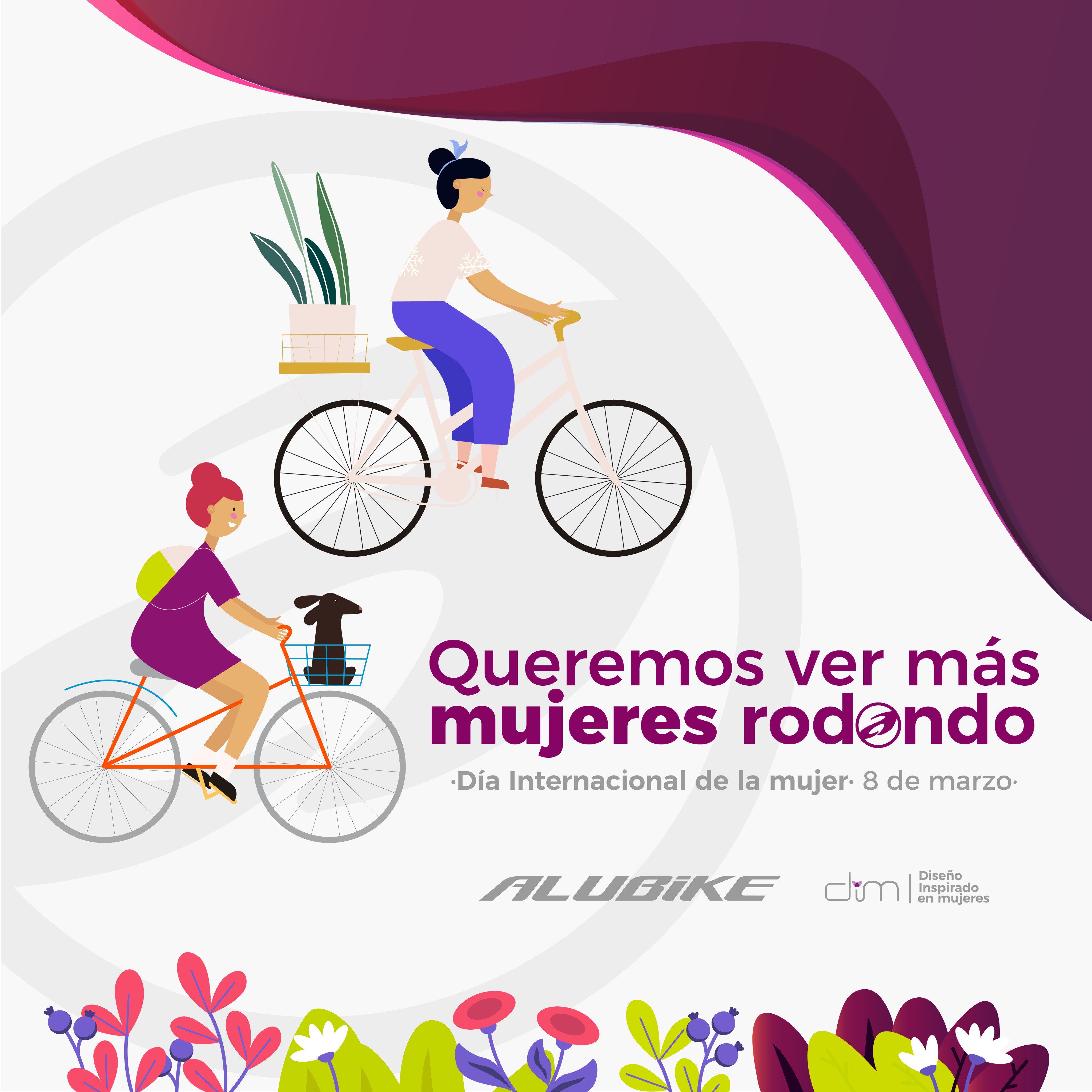 Bicicleta alubike para 2025 mujer