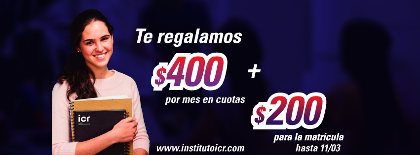 icrCursos's tweet photo. ¿Vas a desaprovechar este beneficio? ⏰ ¡Últimos cupos!
➡️ Presentando este Voucher te regalamos:
• $ 400.- mensuales para tu cuota 
• $ 200-. para tu matrícula

Se parte de nuestra #ComunidadICR

📱 WhatsApp: https://t.co/zjnjIqBXZc
🏣 Mitre 788 PA
☎ 5580175 https://t.co/2xhcXAd0tW