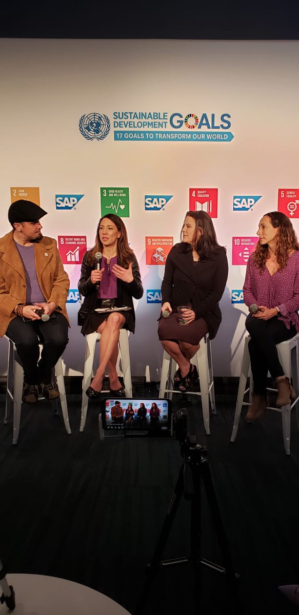 SDGMediaZone's tweet image. Live now at #SDGSXSW Breaking the Rules: The Badass Women of Mental Health with @mentalstrategy @cmoutierMD @afspnational @DocForeman #wellbody.  @SAP @SAPNextGen #SDGLive