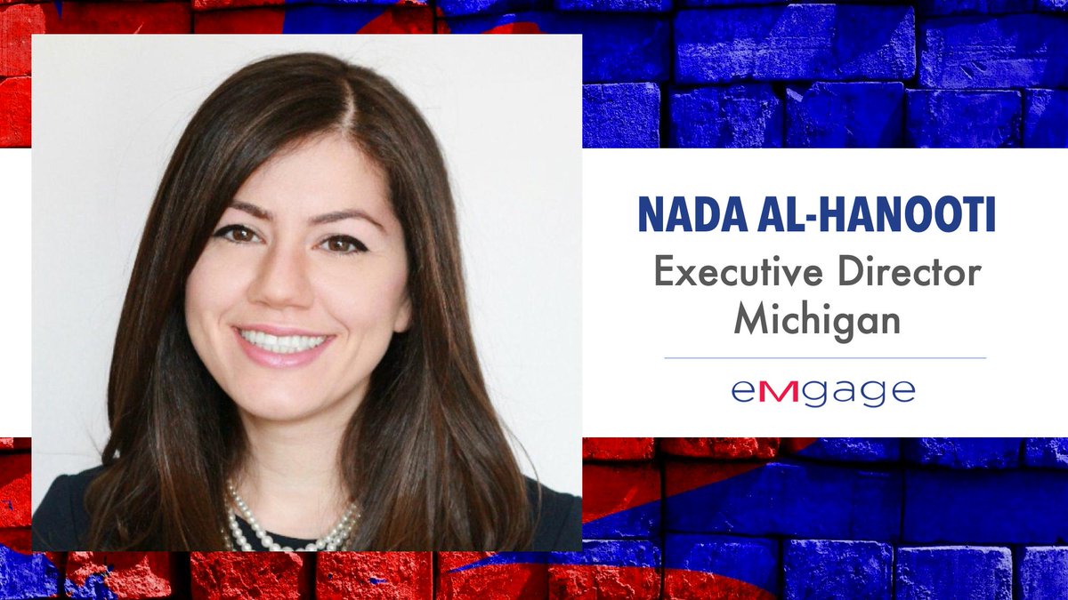 EmgageAction's tweet photo. Executive Director of @EmgageActionMI @Nada_AlHanooti has a mission to educate and empower the Muslim community through civic engagement and political literacy
#WomeninPower #InternationalWomensDay #WomenInPolitics #Politics #GetEmgaged #MuslimWomen https://t.co/1vTNXRKQOV