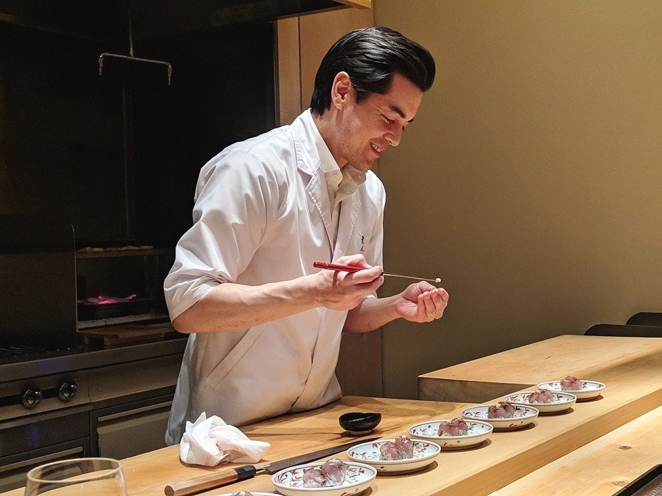 "Why use tweezers when you can use chopsticks?" - Brandon Hayato Go 

...still thinking about last week's outstanding #kaiseki experience at Hayato. just so good.