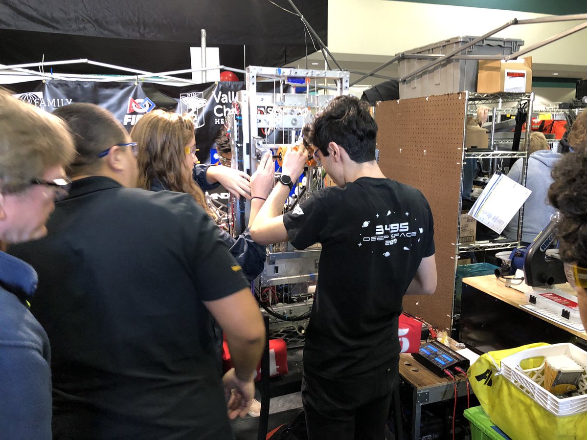kurtmadden's tweet image. At the regional First Robotics competition at the Convention Ctr downtown where @fresnounified Edison High and Duncan High are competing with teams from around the valley. The robots are huge and the competition is fierce!  #geekout #robotIQ
