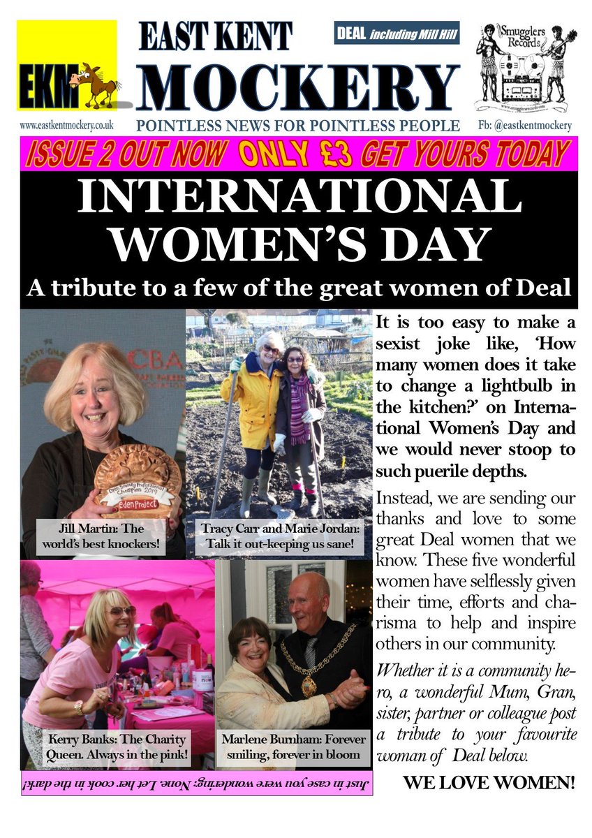 We're celebrating #InternationalWomensDay with 5 of #dealkent 's best. <a href="/TheTownKitchen1/">Jill Martin World Champion Pasty Winner</a> <a href="/KerryBanks23/">Kerry Banks BEM</a> Marlene Burnham #dealinbloom and Tracy Carr and Marie Jordan #Talkitout. Great women all.
