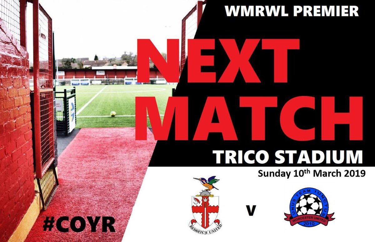 THIS SUNDAY!  We're back home at the Trico Stadium in league action against Worcester United Ladies. 

🏆 WMRWL Prem Div 
🆚  <a href="/WULFC2010/">WULFC</a>  
📍 Trico Stadium (B97 4RN) 
⏰ 2pm k/o 
🎟️ Free Entry 

🔴⚫️ Come &amp; Support Our Red's Women! 🔴⚫️ 

#UnitedForAll #BackTheGirls