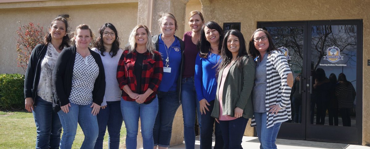 SnowlineJUSD's tweet photo. A big shout out to all of the amazing women that make Snowline so great! Thank you for all you do to ensure endless possibilities for all of our students! #InternationalWomensDay https://t.co/NvL6I14IyI