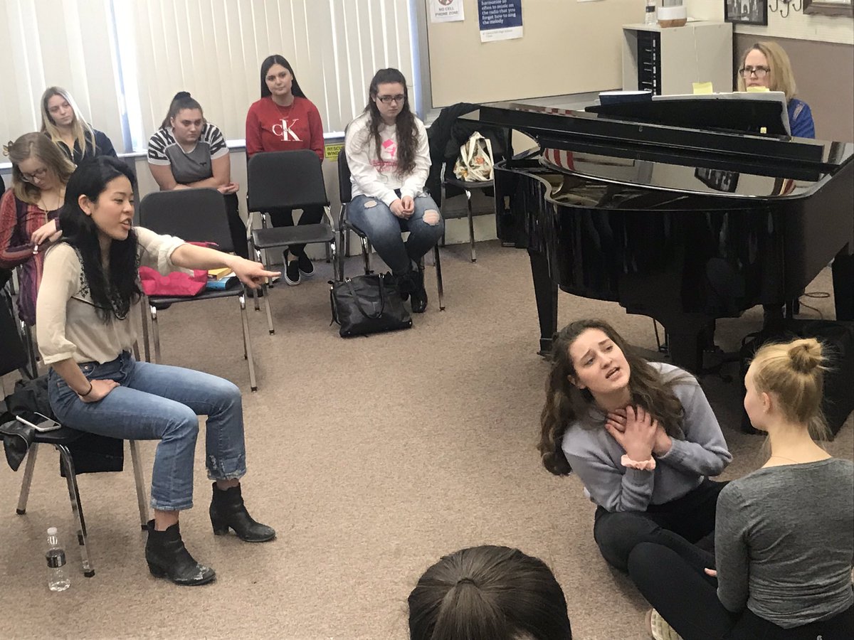 As part of our A.R.T.S Partners program, Kai An Chee led a Vocal Master Class at Gates Chili High School today. Thank you <a href="/MissSaigonUS/">Miss Saigon</a> <a href="/GCArtsInEd/">GC Arts in Ed</a>