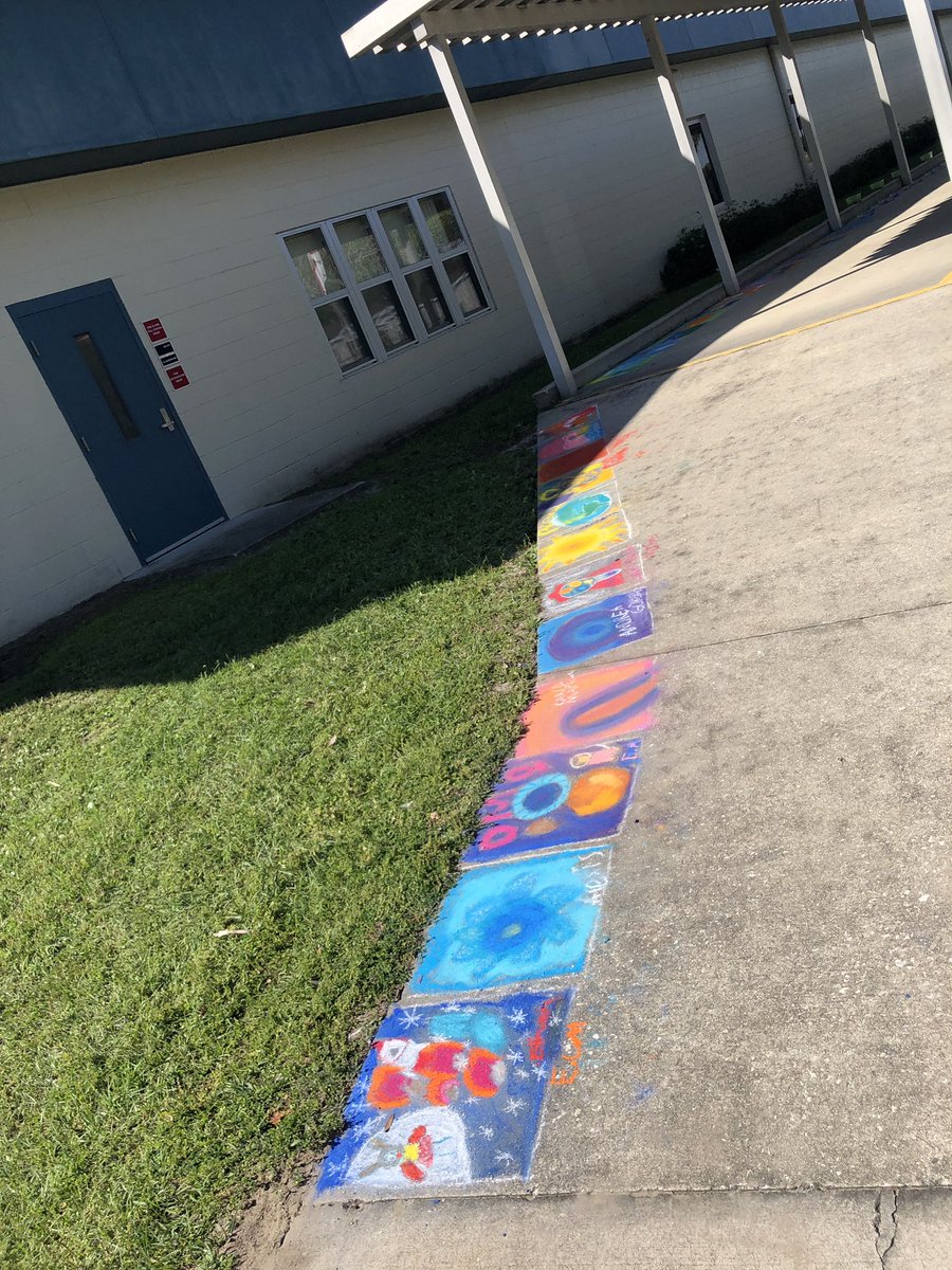 Joelene_Vining's tweet photo. Thank you @SWETornadoes for allowing us to get a sneak peek of the awesome artwork your fifth graders were creating with the Professional Chalk Artist from Disney.  What a great way to start our data chat with your team! @MCPS_SCA_Tweets https://t.co/0KxnJ973Lf