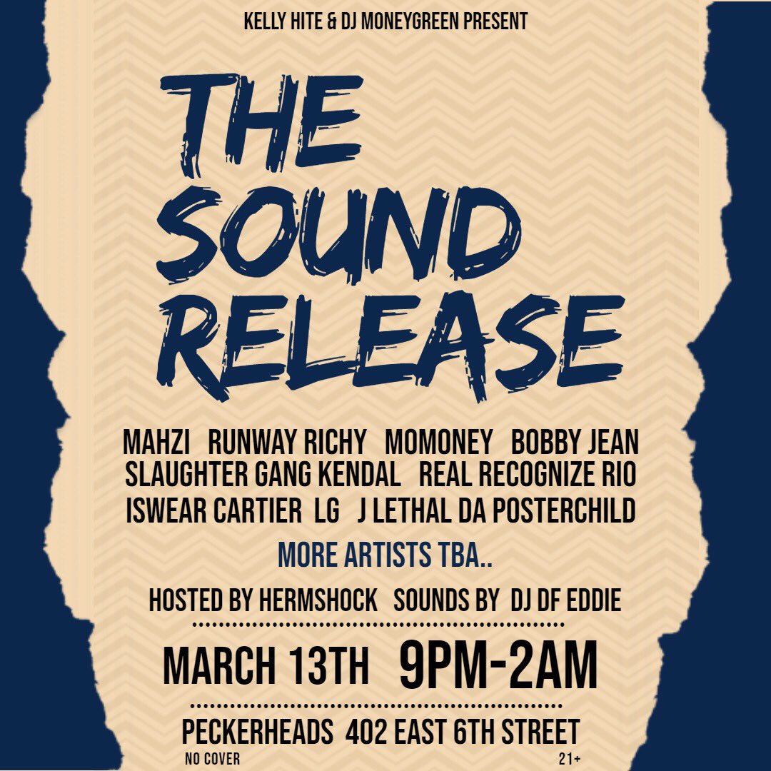 kellyhite's tweet photo. Heading to #SXSW this year? Make sure to RSVP for The Sound Release Day 1, The Sound Release Day 2 and The Big Show!!! All three shows are FREE!!! 

https://t.co/Vl9tPDWlEJ 

https://t.co/QAU6BmrxbW 

https://t.co/HHBhWocT2V https://t.co/VPj0CKet7b