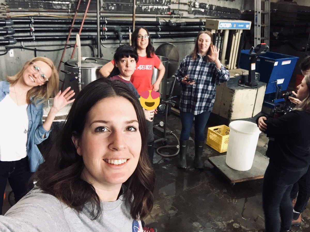 Brewing a West Coast IPA for #InternationalWomansDay2019! Coming to a tap near you. @pinkbootsbeer #yeg #WomenWhoBrew #abbeer #DrinkGood