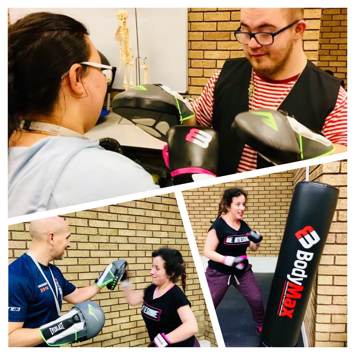 T2Derby's tweet photo. Learners have been using their new #gym equipment already! The first session was #boxing in which learners followed safety instructions really well to ensure they got off to a great start! Learners used their #numeracy skills to count their #OneTwoCombo π₯ #Fitness @PfA_tweets https://t.co/FL1ld0Gitb