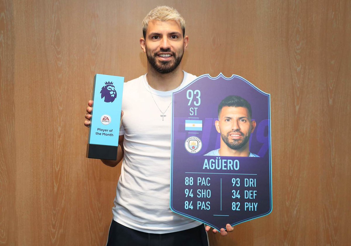 easportsfcbr's tweet photo. 4 jogos. 7 gols. Dois hat tricks.

Tinha que ser o @aguerosergiokun... 🏆 #FIFA19 #FUT @premierleague #POTM https://t.co/MmPKs5hs5e