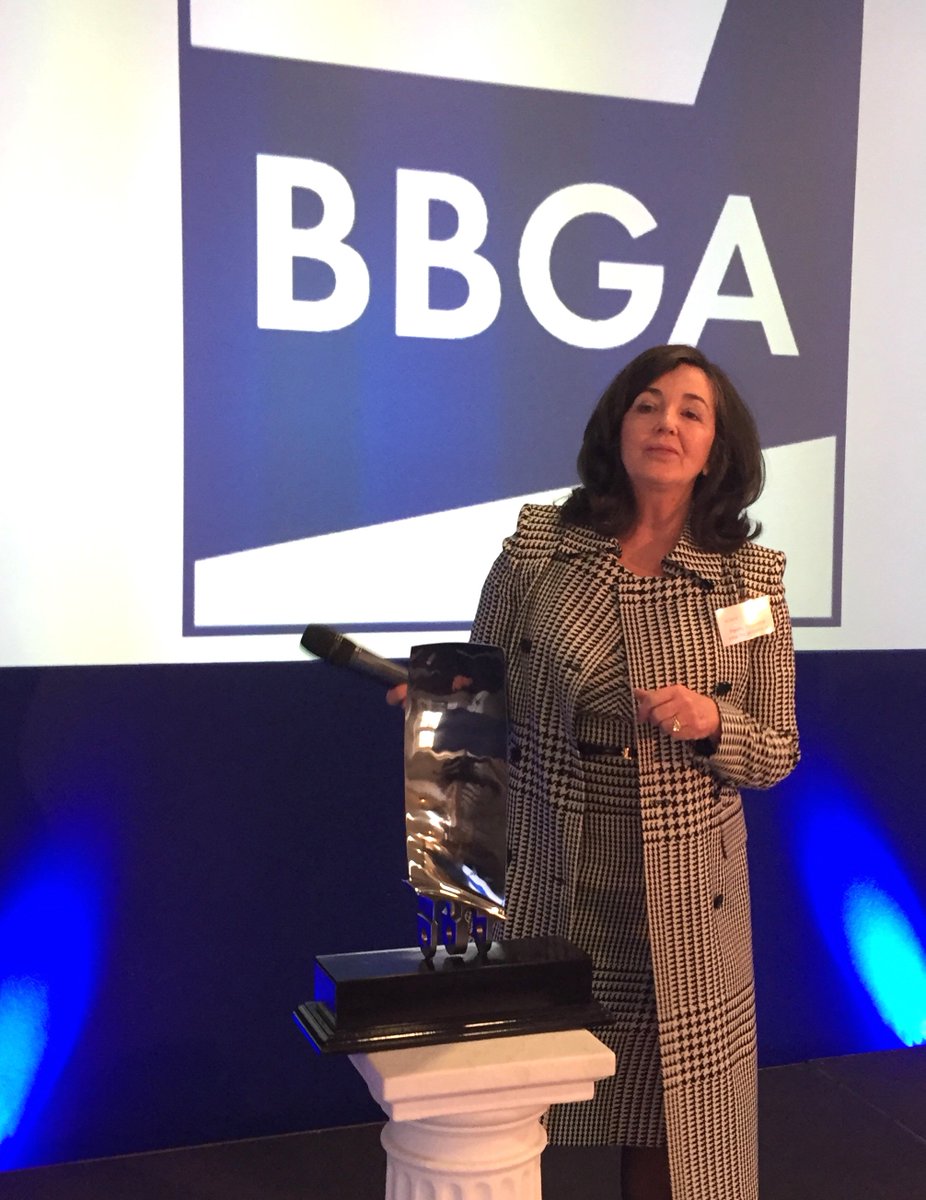 .@BBGA1 honours Penny Stephens, CEO of @inflitejet , with its prestigious Michael Wheatley Award. Click link for full story emeraldmedia.co.uk/5/news/2235/bb…