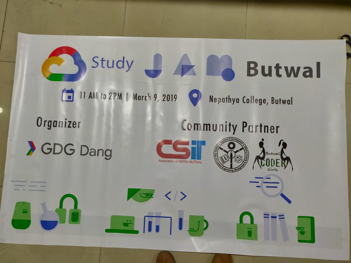 gdgdang's tweet photo. We are ready for tomorrow. See you all at 11 AM in Nepathya College. 
#GoogleCloud #StudyJams #GDG #GDGDang https://t.co/WtqmXTuGb0