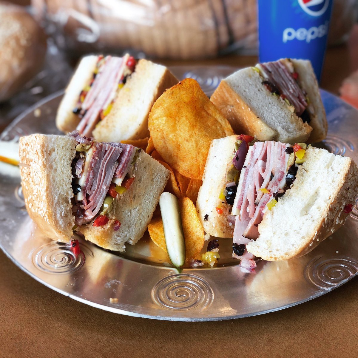 This bakery offers a lot more than just delicious cakes and cookies! Tune in today at 10am on <a href="/4liveinthed/">Live in the D</a>  as we #DineintheD at this long time <a href="/easternmarket/">Eastern Market</a> establishment, @milanobakerydetroit!
#muffuletta #sandwich #food #detroitfood #foodie #detroit #easternmarket #bakery