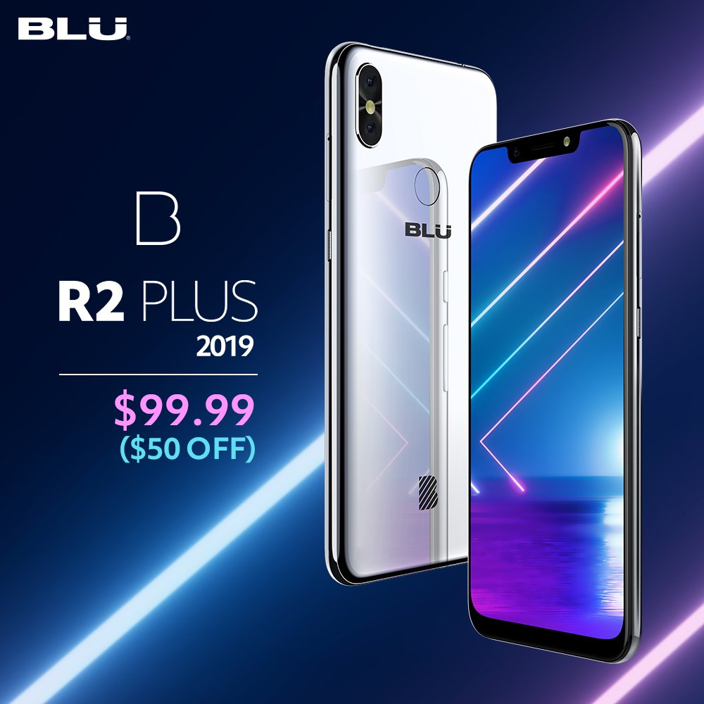 BLU_Products's tweet photo. Exclusive $50 OFF Deal!
Get the R2 PLUS 2019 for just $99.99 on @amazon
https://t.co/V0qKSvLhG8
#BLU #BoldLikeUs #BeBold #GoForBold #R2Plus2019 #Unlocked #Amazon #Android #MoreBangForYourBuck #GetABLU https://t.co/FCAvfqZgbt