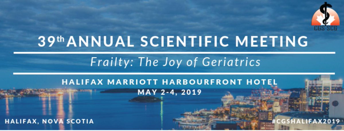 Conference registration is now open for the  Canadian Geriatrics Society's Annual Scientific Meeting! Register now, and you'll get the early bird rate 🐦🐦🐦buff.ly/2NNjeaJ