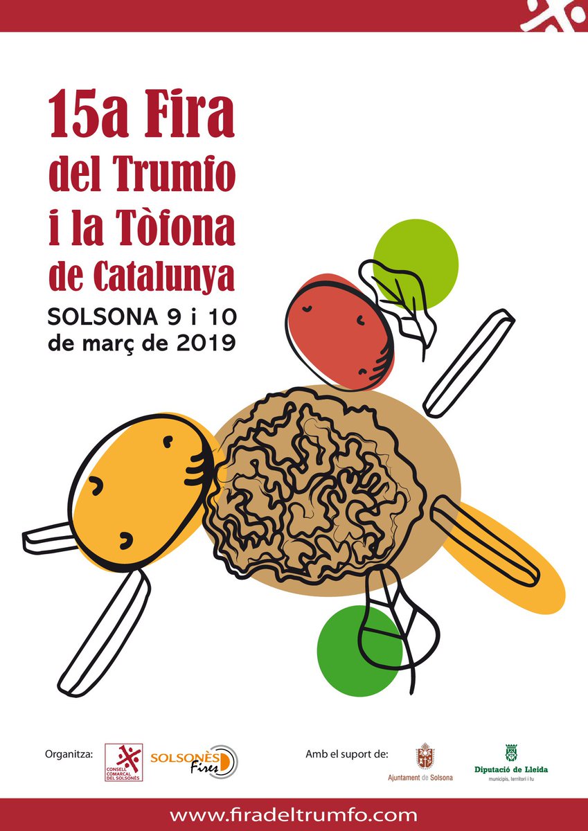 catexperience's tweet photo. Aquest cap de setmana #Solsona t'espera per gaudir de la 15a Fira del #Tromfó i la #Tòfona i el vi com a protagonistes! 🥔🍷
Més informació 👉 https://t.co/9PIvsQ7k8Z 
@solsonaturisme @aralleida @SomGastronomia https://t.co/eBbEHa2bX8