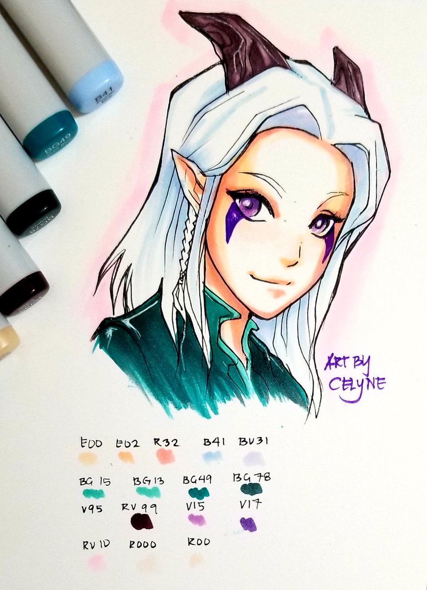ArtByCelyne's tweet photo. Happy Friday, human fellas! Fella humans! 💕

Rayla #TheDragonPrince #tdpart #copicmarkers https://t.co/H7iwMMihq0