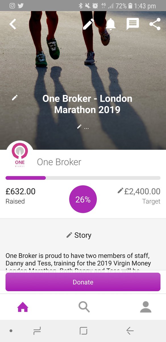 £500 soon becomes £600 massive thankyou to Emma, Sam, Shane, Lynne, Vince, Gary, Edd &amp; Joanna. <a href="/onebroker1/">One Broker</a> <a href="/Papworth_Trust/">Papworth Trust</a> <a href="/LondonMarathon/">TCS London Marathon</a> Looking forward to see who will take is into the £700's  #Running #LondonMarathon  #Makingadifference