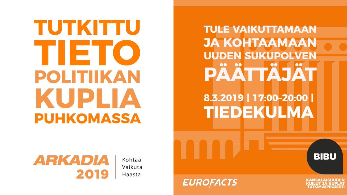 TimoTossavainen's tweet photo. Tällaiseen tapahtumaan työviikon päätteeksi tänään tie vie - saa nähdä osaanko kotiin täältä, jos menee nuottivihko ihan uusiksi. #politiikka #Arkadia2019 #tutkittutieto #tulevaisuus #uusisukupolvi #Helsinki #Tiedekulma https://t.co/fAvxaehdyP