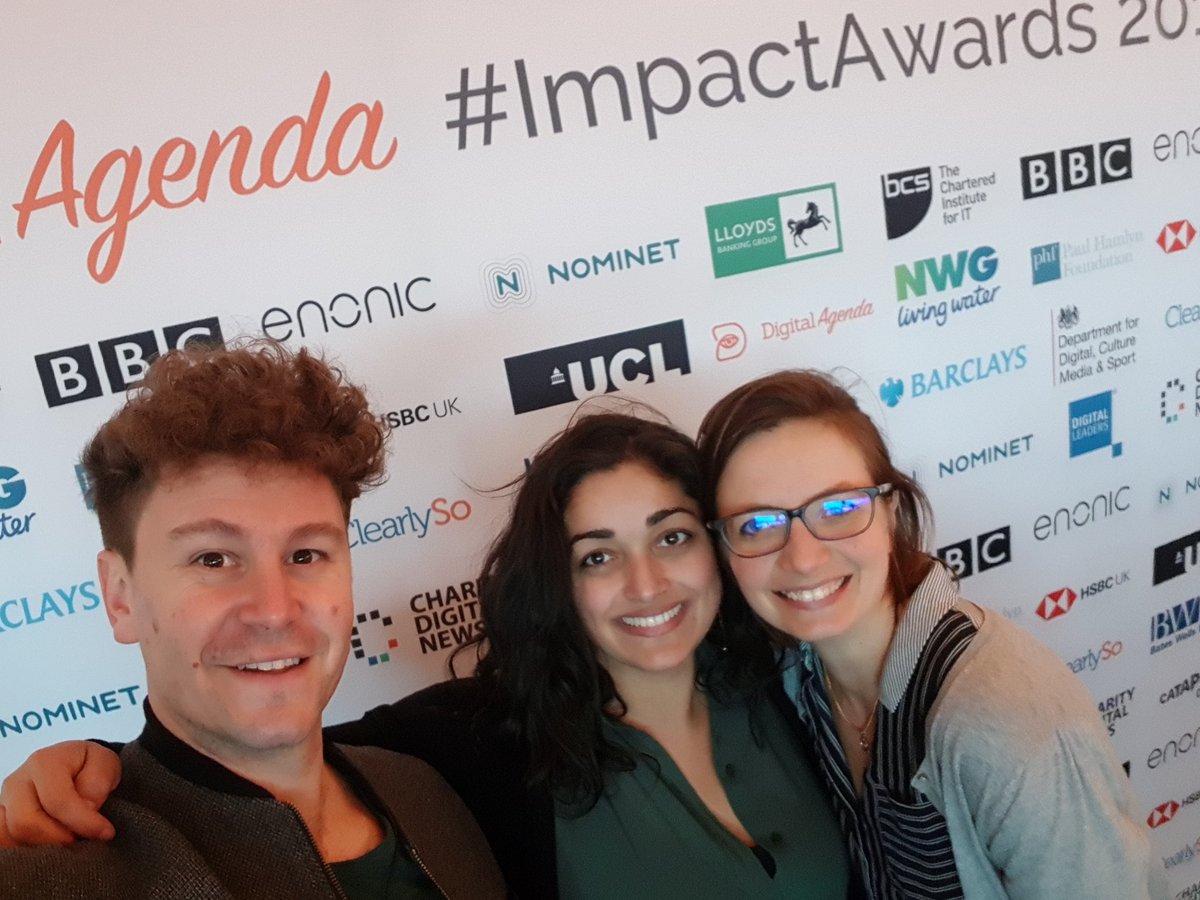 Thanks @DigitalAgenda_ & @Nominet for inviting us to the #ImpactAwards! Congrats to the winners from all of us👏 @BorrowMyDoggy @EuansGuide @_noisolation @Workfinderapp @NHSuk @char_gy @AntiBullyingPro @WinnowSolutions @360Giving @salaryfin @AbundanceInv @Liftshare @AnnikaSmall