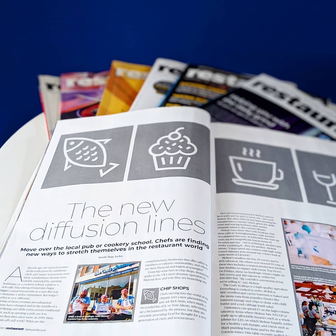 Great to see a Nottingham gem like <a href="/TheCodsScallops/">The Cod's Scallops</a> featured in <a href="/BigHospitality/">BigHospitality</a> 's Restaurant magazine! 🐟🍟 Talking about how the shift in the industry, as chefs are finding new and innovative ways to adapt to the current skills crisis.

#hospitality #restaurant #notts