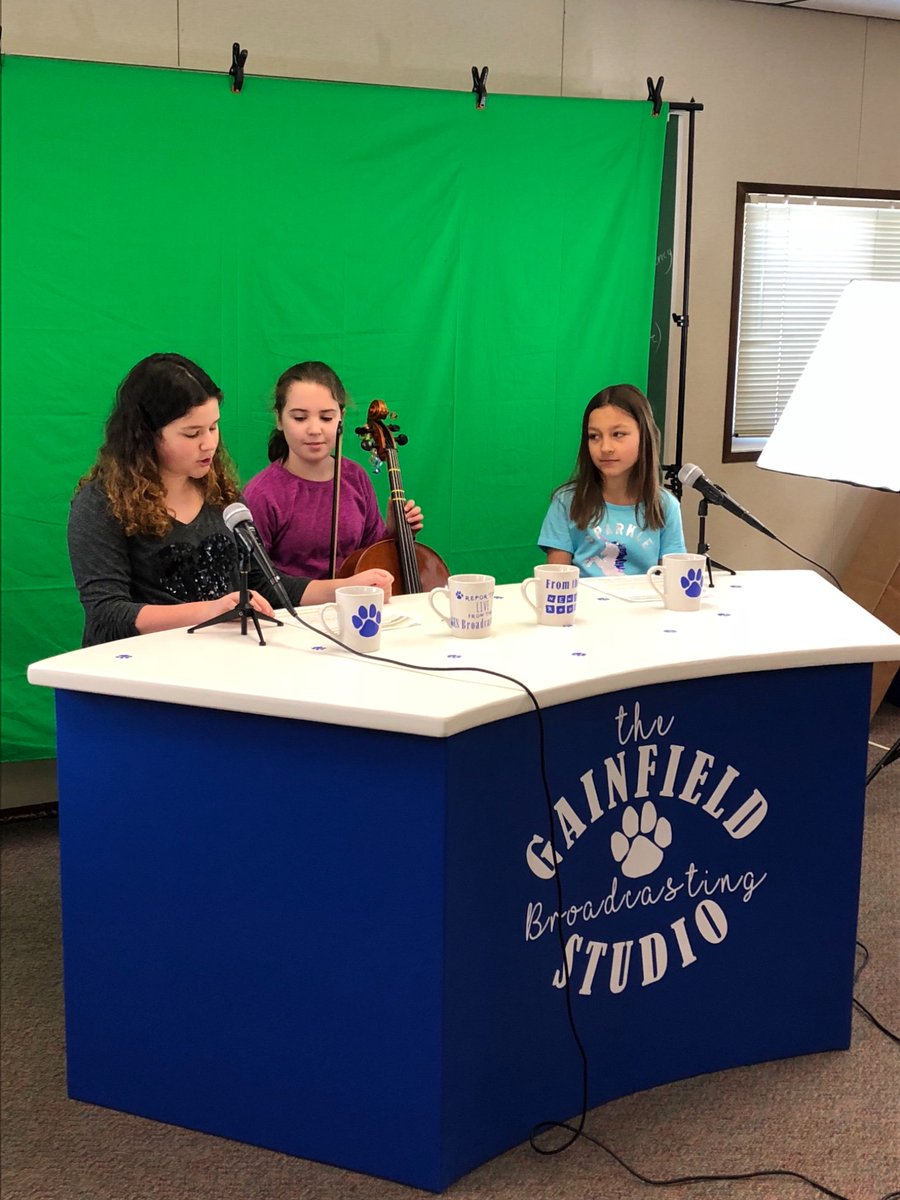 Celebrating Music in Our Schools Month by having an instrumentalist play on our morning announcements every Friday! Today we get to hear a cello!