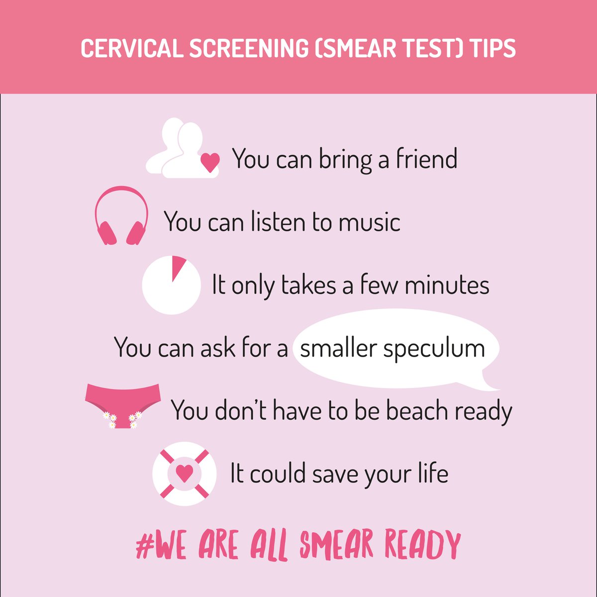 hbakerdesign's tweet photo. We need #Marketing info based on #empathy as well as information. How will the audience be feeling? How can design address the issue and help the audience? This is my design approach. Empathy helps us change attitudes. Smear test tips from #weareallsmearready #humancentreddesign https://t.co/iuusXqnQSl