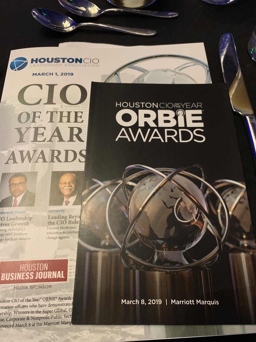 jasonamarsh1's tweet photo. Excited for the @InspireCIO #ORBIE awards to bring! #HoustonCIO https://t.co/m4HYmIrL5w