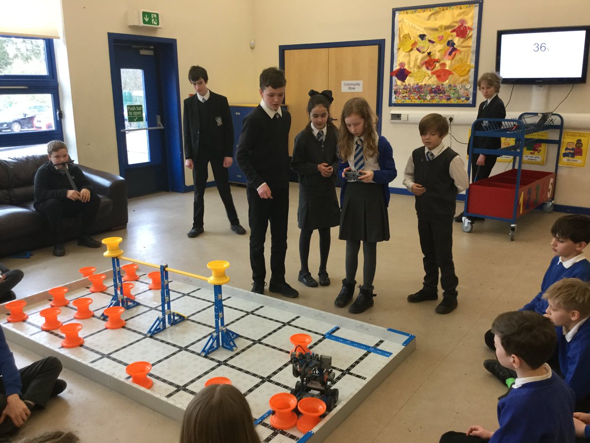 We had a fun start to Science Week today.  Big thanks to the MHS S2 boys who brought the robotics to show some boys and girls at Seaview.  Lots of fun was had trying to control the robot.  The boys made it look so easy! <a href="/MonifiethHigh/">Monifieth High</a> <a href="/PeopleWhoCan/">MHS Technologies</a> <a href="/MHS_Engineers_/">MHS Young Engineers</a> <a href="/ScienceWeekUK/">British Science Week</a>