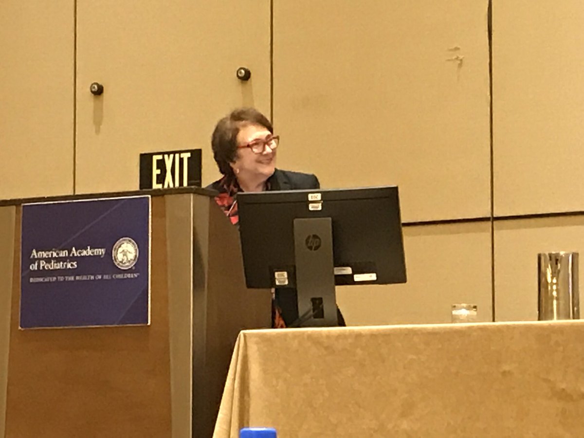 songMD's tweet image. Also, @Mokcita Dr. Marilyn Escobedo- Professor Emeritus @OUMedicine, NRP Steer Comm Co-Chair, cancer survivor, fantastic grandmom; phenomenal mentor, friend &amp;amp; colleague.
Here she is giving the Cone History Lecture at #AAP18 &amp;amp; her standing O.
#IWD2019
#WomenInNeonatology