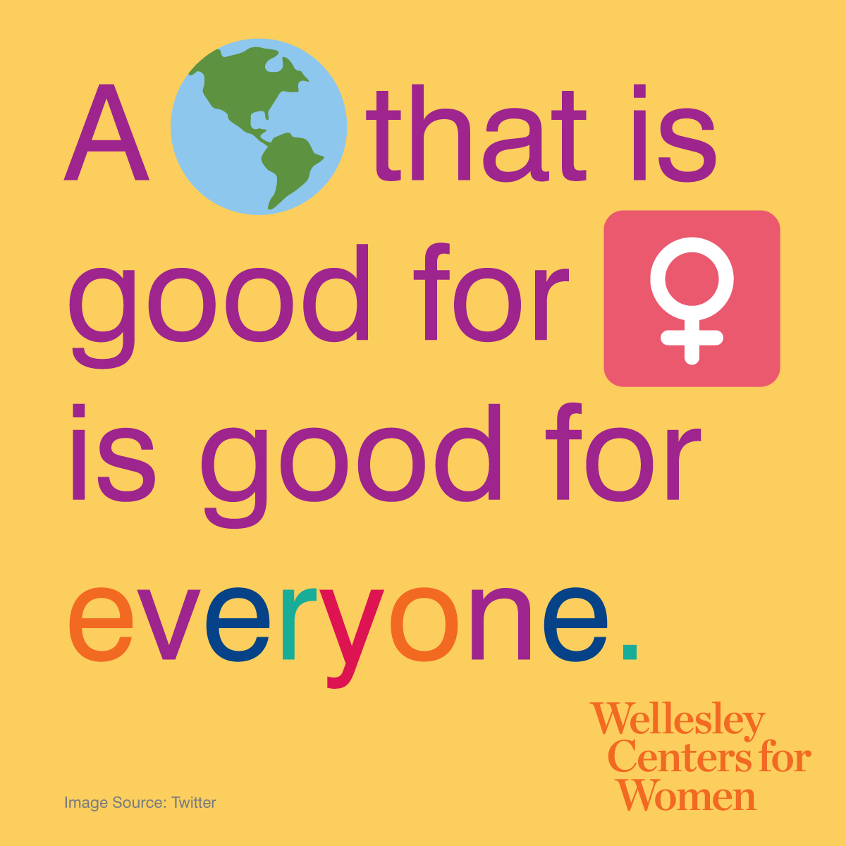 WCWnews's tweet photo. Say it with us...a 🌎 that is good for ♀️ is good for everyone. #InternationalWomensDay https://t.co/cOrWAmzZEu