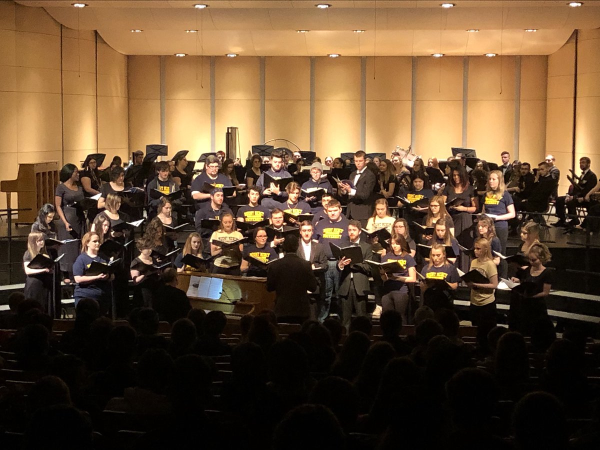 jhsbob's tweet photo. The Mt. Mercy University Band and Choir performed for our band and other Jefferson students during 1st period band today. Outstanding performances. Lucky to have this program in CR. https://t.co/zEXgGJgYHs