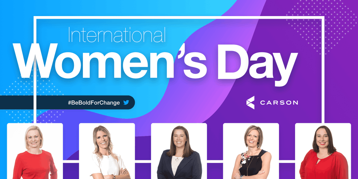 Thank you to the 100+ women at Carson who execute our vision every day. You constantly inspire us! #IWD2019 #BeBoldForChange