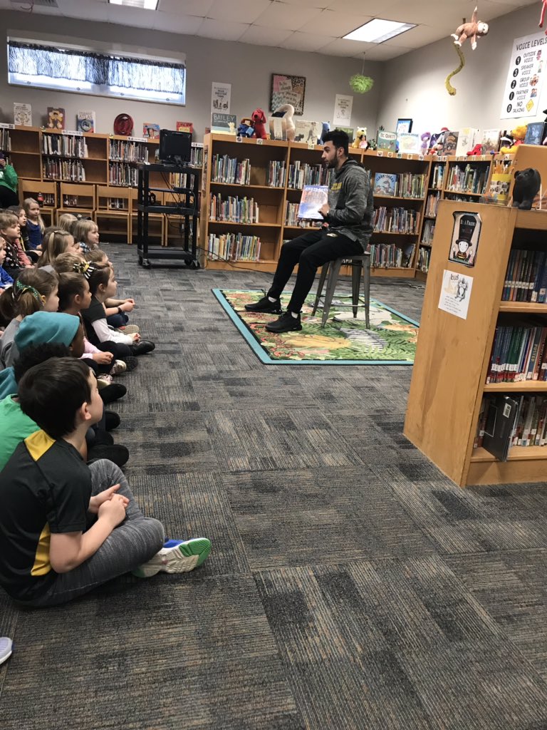 Our first reader of the day Jordan Geist!!