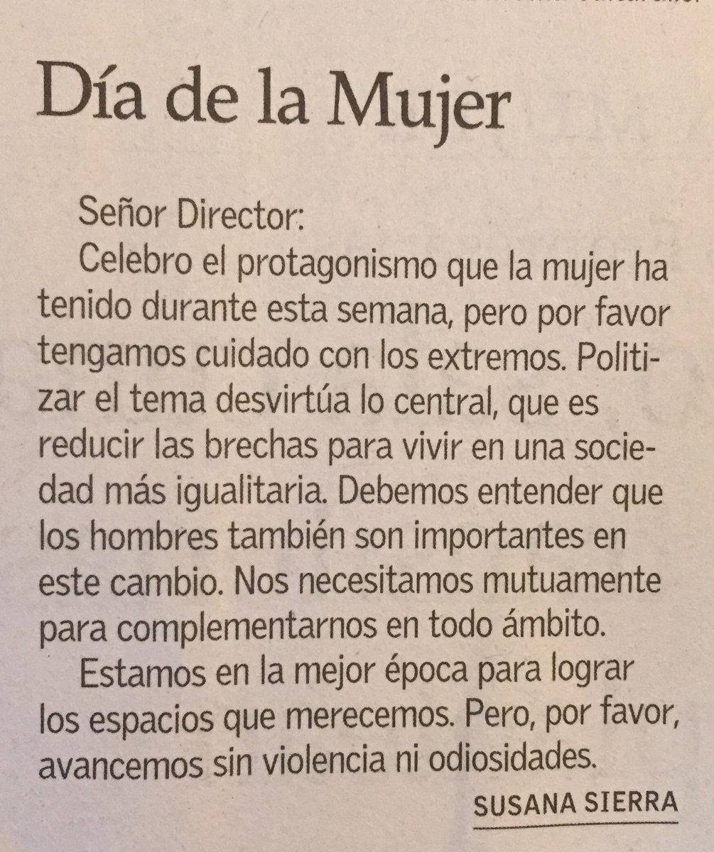 Feliz día a todas las mujeres!