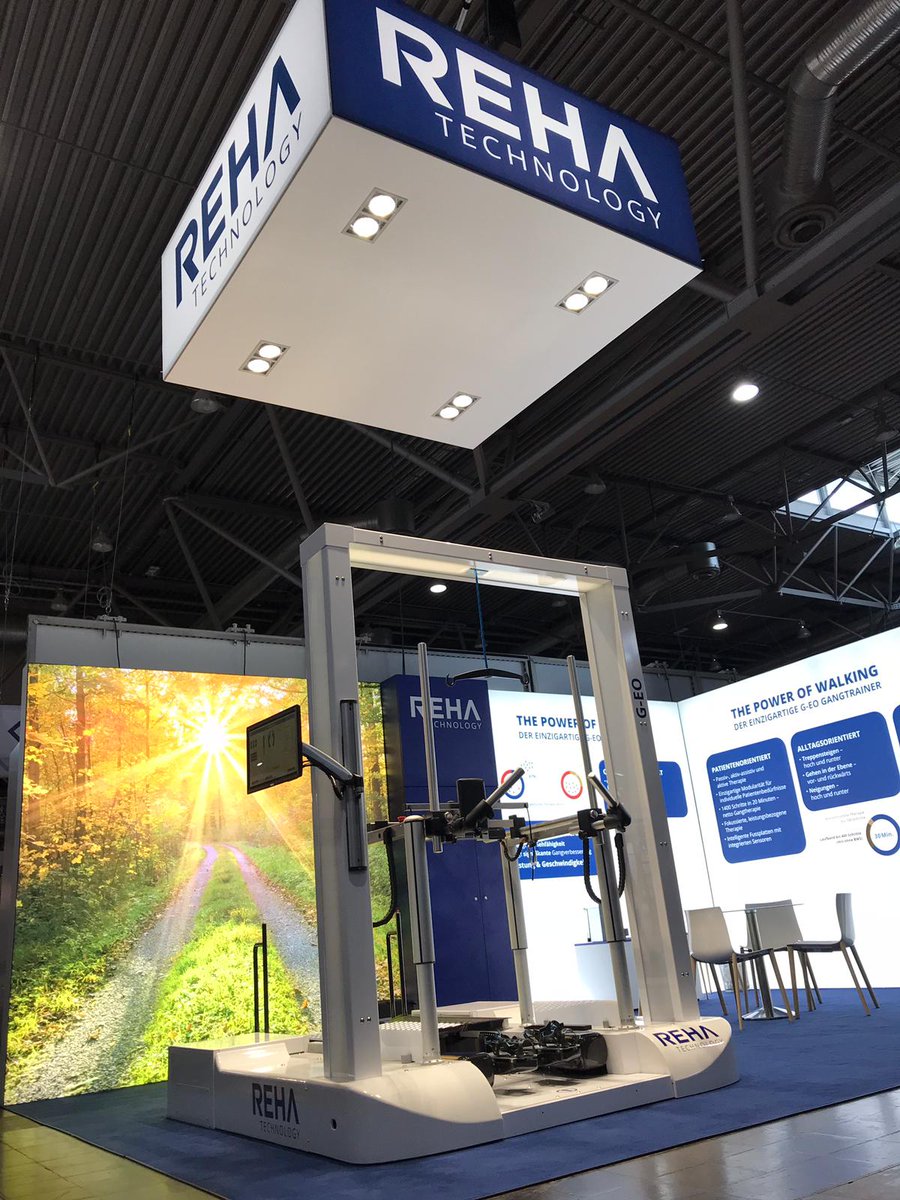 RehaTechnology's tweet image. Die #therapieLeipzig19 ist in vollem Gang. Besuchen Sie uns am Stand D23/Halle 2. Erleben Sie den einzigartigen, robotergestützten G-EO Gangtrainer und lassen Sie sich von den unerreichten Gang- und Bewegungsmuster nach End-Effektor-Ansatz persönlich überzeugen. Wir freuen uns!