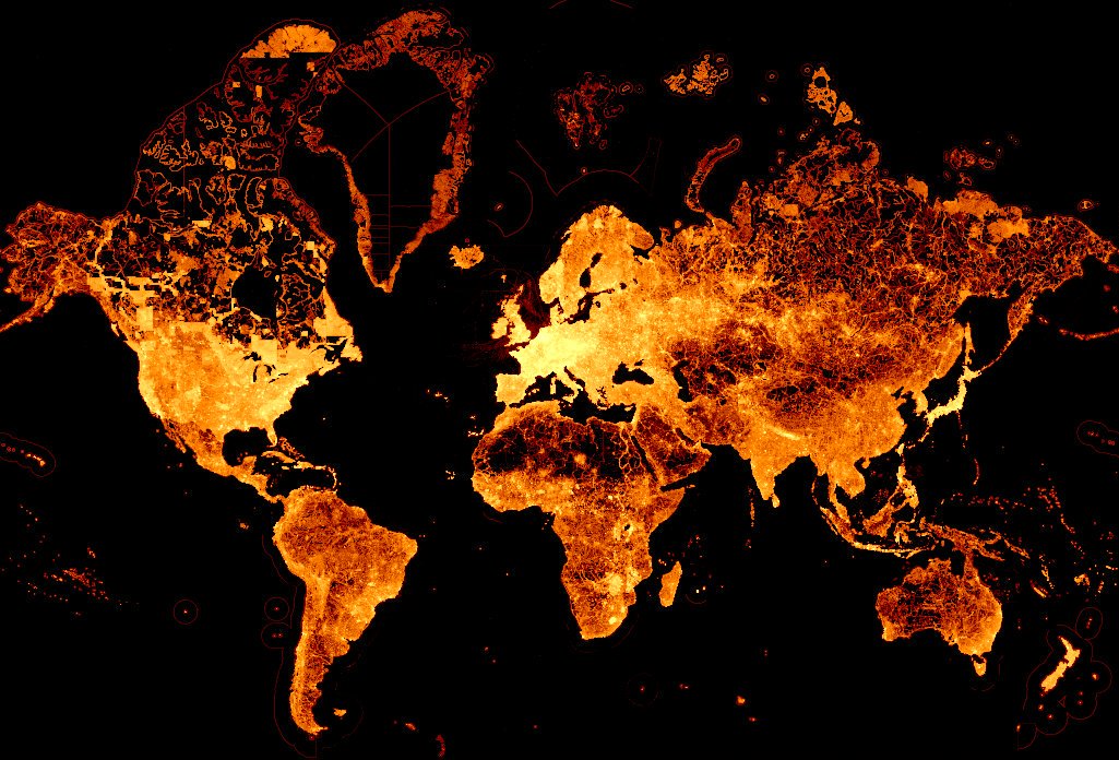 #OpenStreetMap contient à ce jour dans sa base de données autant d'objets qu'il y avait d'habitants sur Terre le 9/04/1995. #stats #OSM
