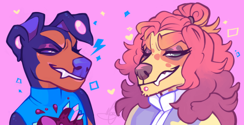 babes babes babes
mine n @HulaHoopLAL 's dog sonas