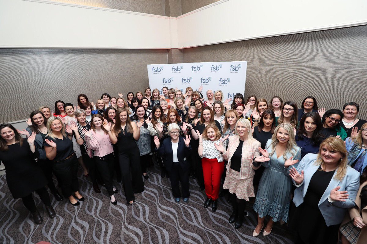 What a fab pic we got at our #FSBAwards yesterday to mark #IWD2019. We had a room filled with strong women from across various business sectors and political parties #BalancedForBetter <a href="/FSB_NI/">FSB Northern Ireland</a>