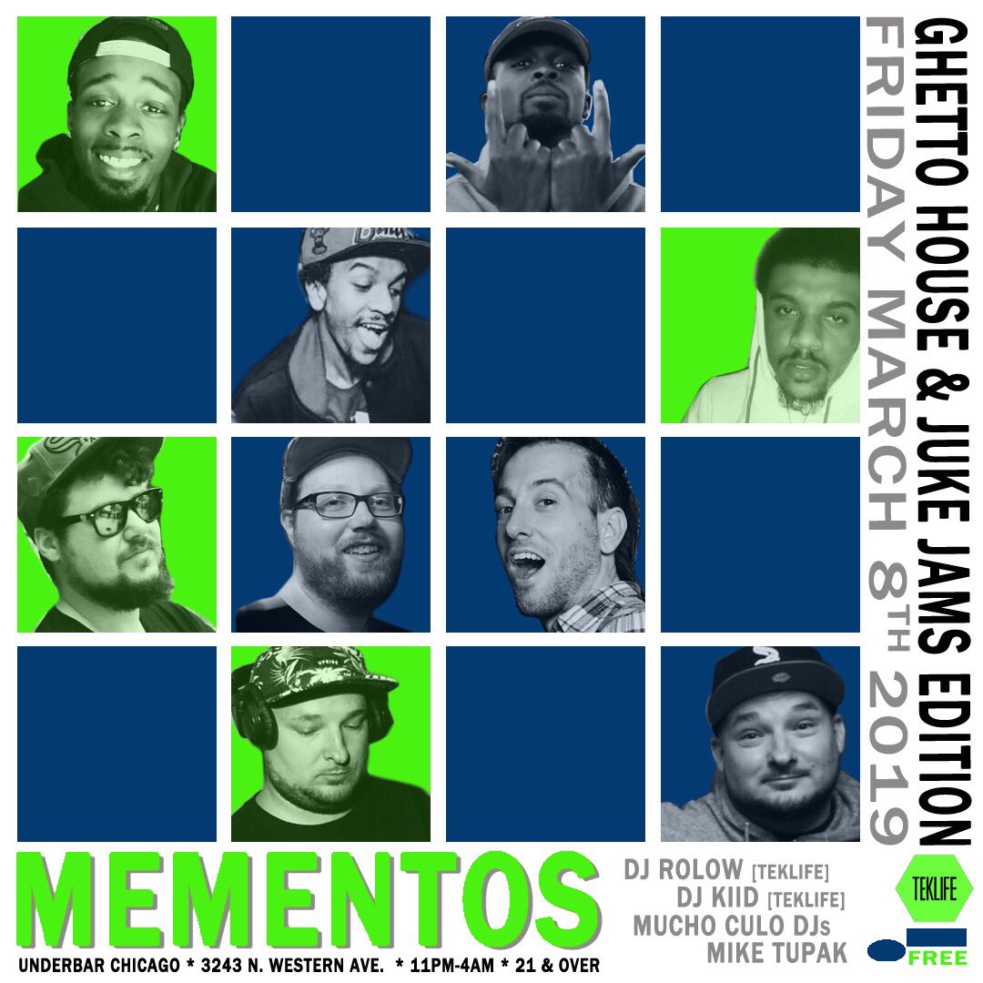 djdemchuk's tweet photo. Tonight I’m linking up w the @MUCHOCULOTV DJs as we open for #MEMENTOS along w sets by @teklife57’s KiiD & @djrolow, + resident @38Slugs! 11pm-4am - Freeeeeeeeeeeeeeeeeeeeeee!! #LetsJuke https://t.co/kk3GbvA1a4