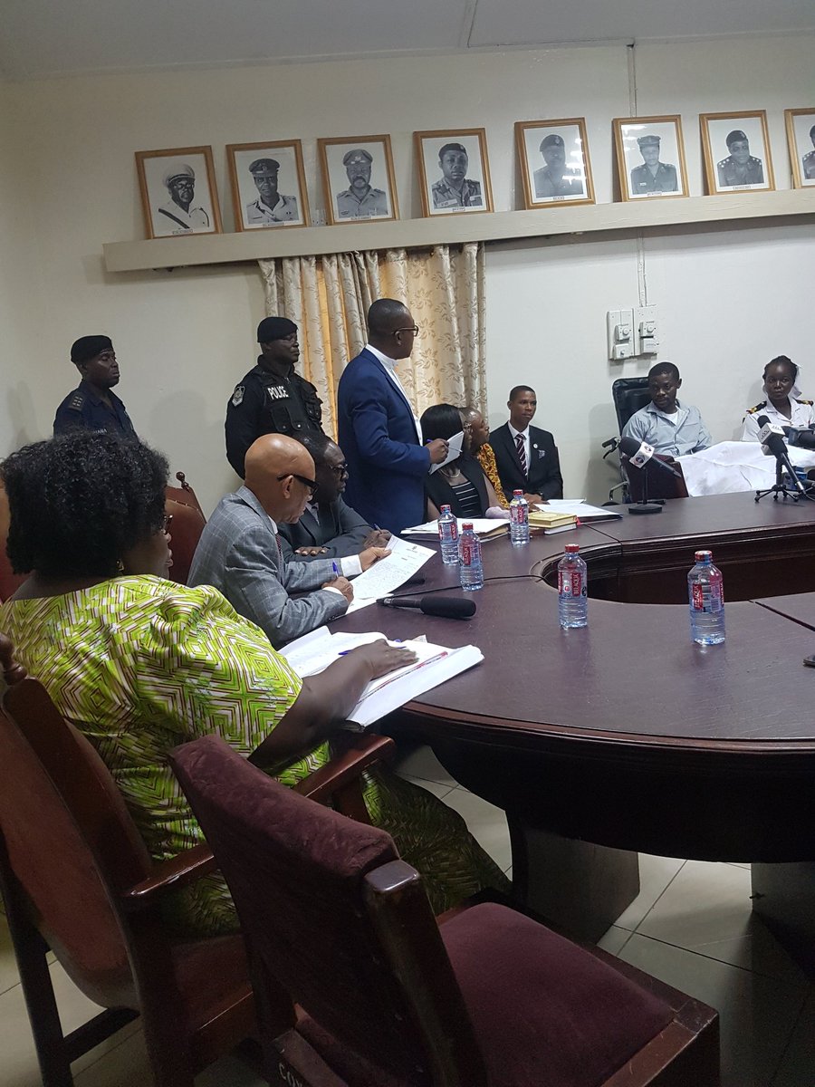 EmileCommission's tweet photo. The Justice Emile Short Commission in session at the 37 Military Hospital for a final sitting with an injured former footballer https://t.co/l2hpEK6Qjb