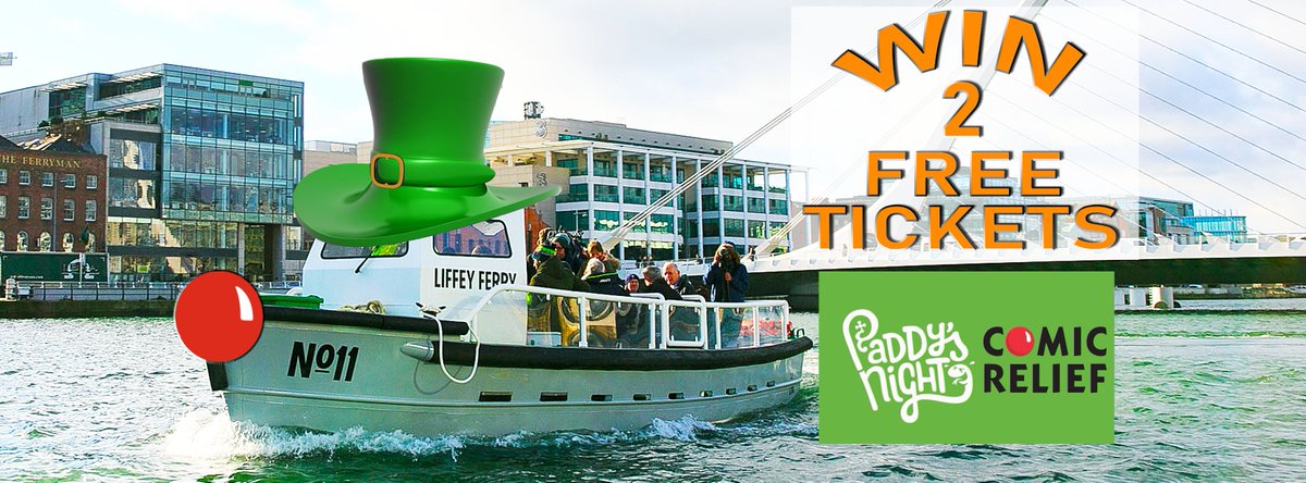 The Old Liffey Ferry (@oldliffeyferry) on Twitter photo Check out <a href="/OldLiffeyFerry/">The Old Liffey Ferry</a> Paddy's Day Competition bit.ly/2TBlg2P and WIN FREE TICKETS for Paddy's Night/Comic Relief at the 3Arena...π
#tommytiernan #deirdreokane #mariorosenstock
#neildelamere #patshortt #jasonbyrne #rte
#lovindublin #lovedublin #3arena
#stpatricksday Check out <a href="/OldLiffeyFerry/">The Old Liffey Ferry</a> Paddy's Day Competition bit.ly/2TBlg2P and WIN FREE TICKETS for Paddy's Night/Comic Relief at the 3Arena...π
#tommytiernan #deirdreokane #mariorosenstock
#neildelamere #patshortt #jasonbyrne #rte
#lovindublin #lovedublin #3arena
#stpatricksday