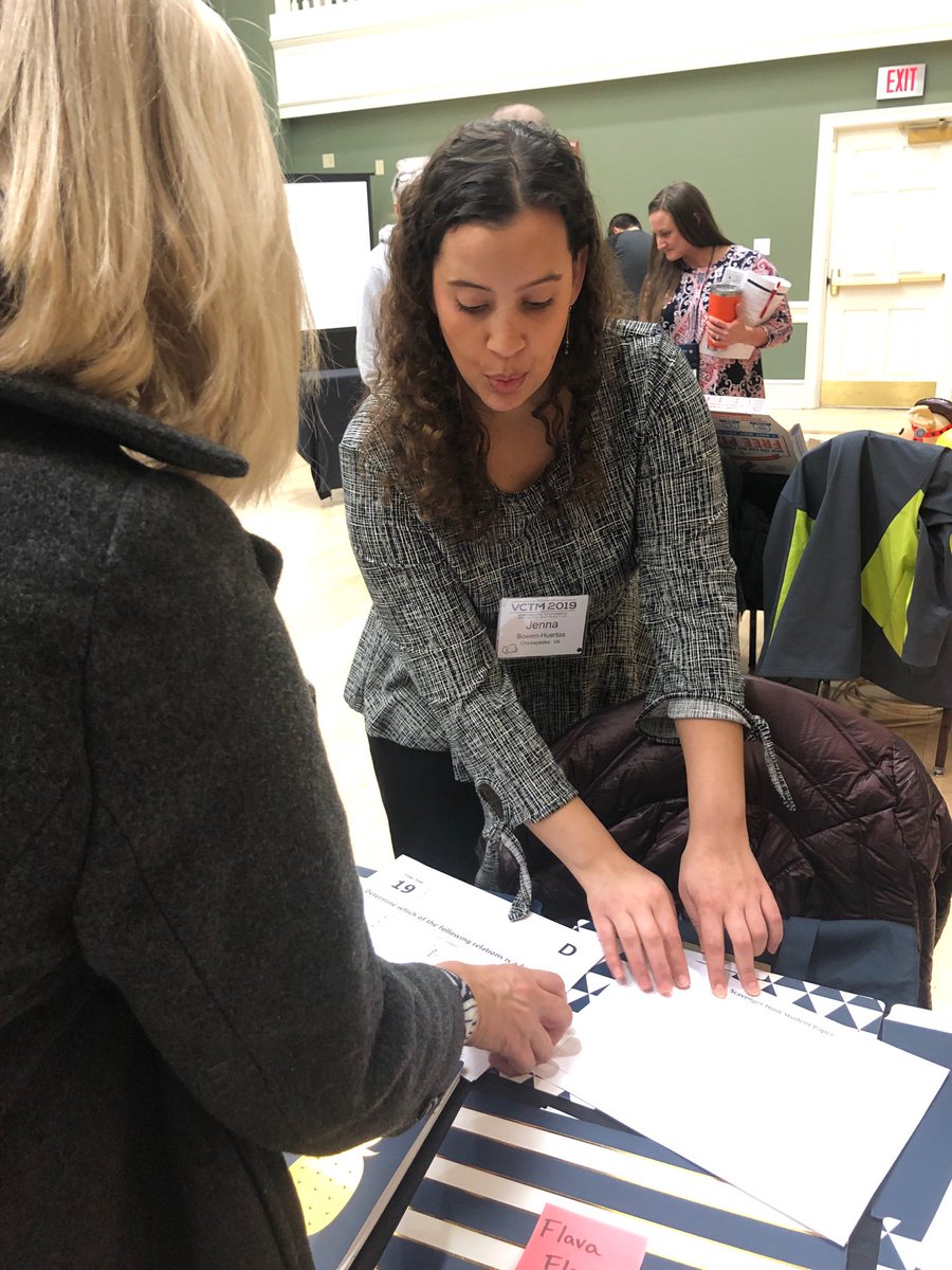 NPS staff from BTW shared how to engage students in authentic, innovative math interventions at VCTM. Thanks Krista and Jenna! #Npsmath