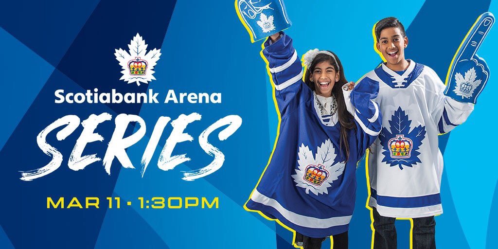 hungryhomemaker's tweet photo. Need something fun to kick off your March break? We’re heading to the @TorontoMarlies game on Monday March 11th for their special afternoon game at @ScotiabankArena ! 
Click the link below to get tickets and join in the fun! 
https://t.co/36fvQ86A3w https://t.co/6kxtafngym