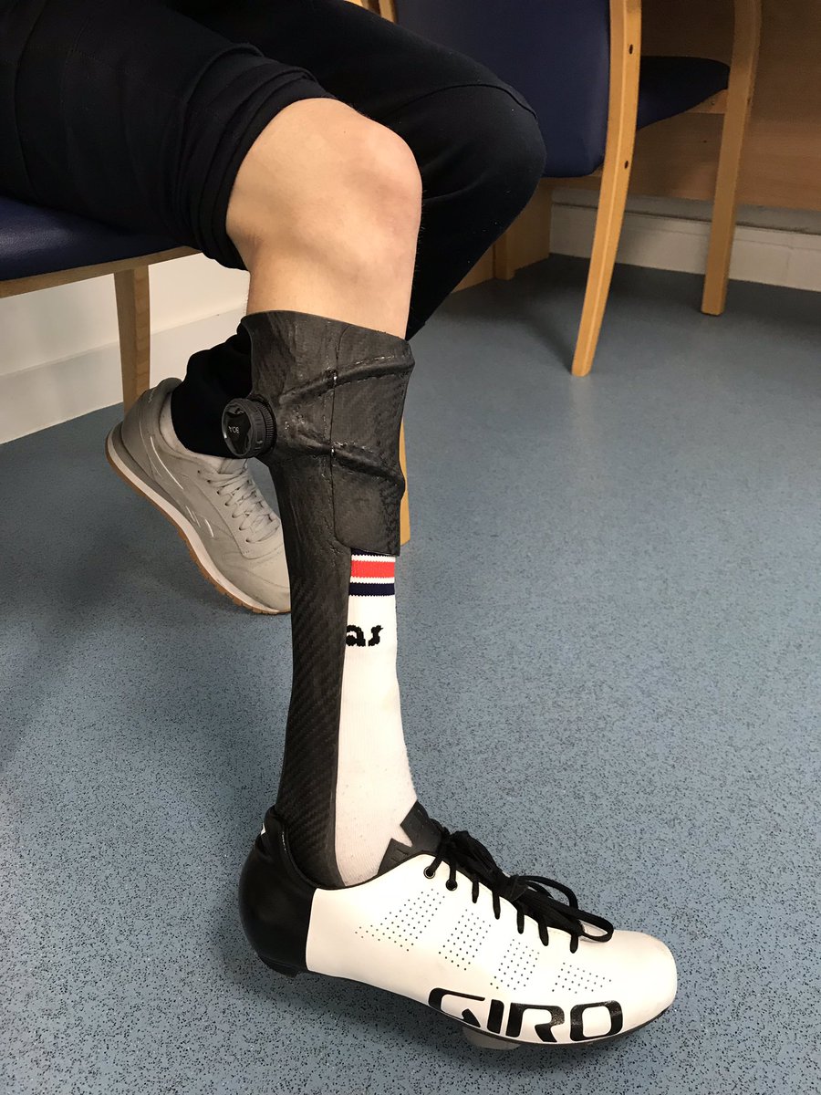 PaceRehab's tweet photo. Final checks for @FinGparacyclist ahead of the #paracycling world championship next week in Holland. Good luck Fin! π¬π§ π΄ββοΈπ¨ @ianwtalbot @BritishCycling #orthotics #paceorthotics #prepregAFO #biomechanics https://t.co/OFjRh4HSYR