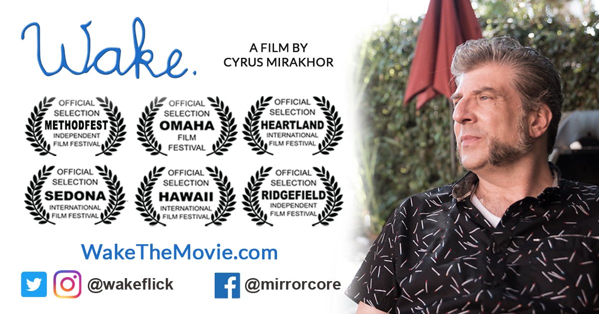 wakeflick's tweet photo. .@mirrorcore congratulates Paul Stroili @paulstroili for his indelible portrayal of Frank in Wake. Screening tonight 6:05pm @OmahaFilmFestvl. Join Director @mirakhor, editor @cineoramaa and Paul for Q&amp;A. Also: LA @methodfest 3/26 going fast! All tix at https://t.co/1tMyfHKBx9. https://t.co/4790Kk3SUD